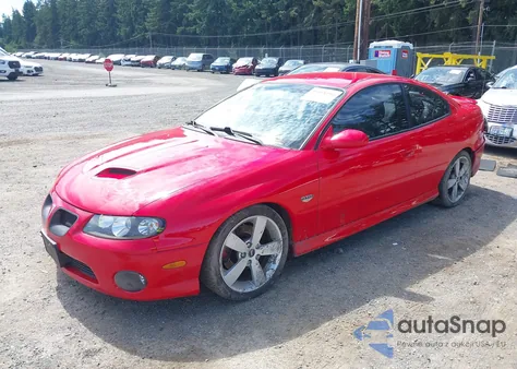 2005 Pontiac Gto z USA, uszkodzony, nr VIN 6G2VX12U85L409688